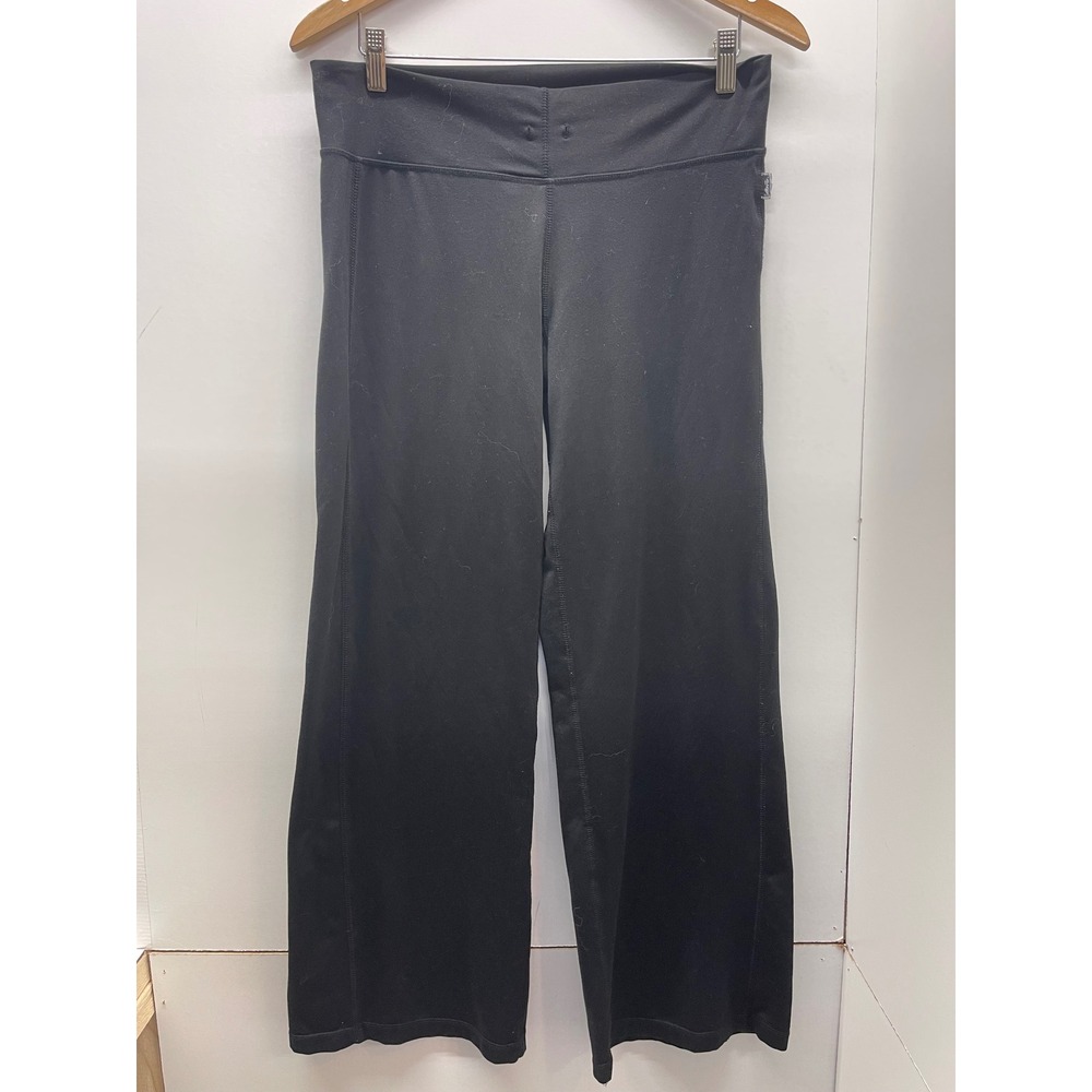 Avia Womens Black Wide Leg Yoga Pants Athletic Trousers Size Medium